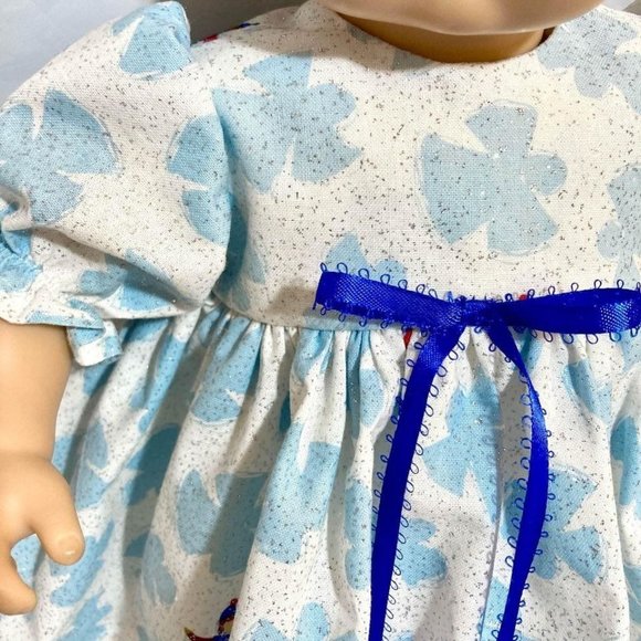Snow Angel Sparkle Dress fits Bitty Baby and 15” Baby Dolls New Doll Clothes - Picture 2 of 3